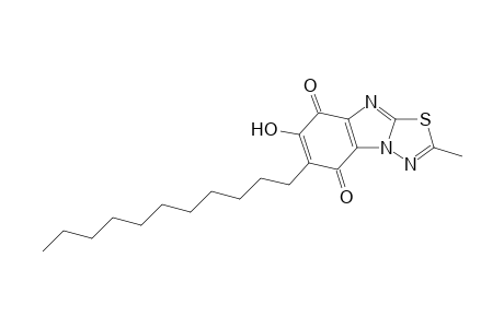 7-Hydroxy-2-methyl-6-undecyl-1,3,4-thiadiazolo[3,2-a]benzimidazole-5,8-dione