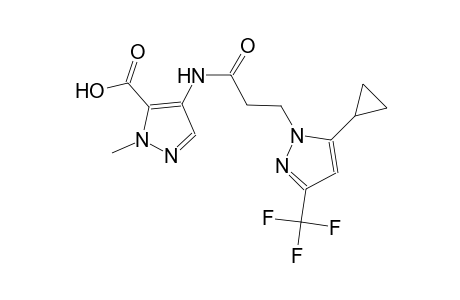 4-({3-[5-cyclopropyl-3-(trifluoromethyl)-1H-pyrazol-1-yl]propanoyl}amino)-1-methyl-1H-pyrazole-5-carboxylic acid