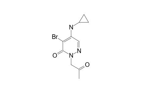 5-BROMO-4-CYCLOPROPYLAMINO-1-(2-OXOPROPYL)-PYRIDAZIN-6-ONE