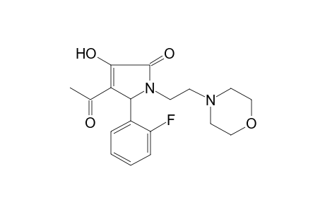 Pyrrol-2(5H)-one, 4-acetyl-5-(2-fluorophenyl)-3-hydroxy-1-(2-morpholinoethyl)-