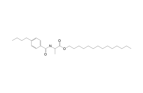 L-Alanine, N-(4-butylbenzoyl)-, tetradecyl ester