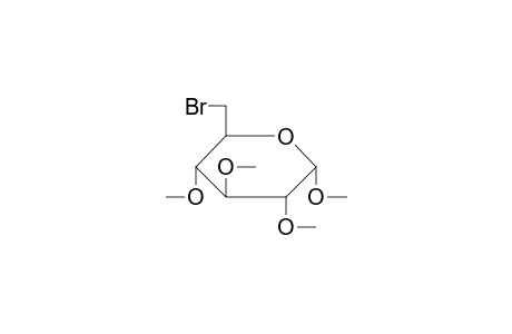 Methyl 6-bromo-6-deoxy-2,3,4-tri-O-methylhexopyranoside