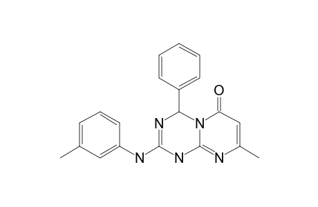 8-Methyl-2-[(3-methylphenyl)amino]-4-phenyl-1H,4H,6H-pyrimido[1,2-A][1,3,5]triazin-6-one