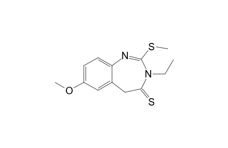 3-Ethyl-7-methoxy-2-methylsulfanyl-3H-4,5-dihydro-1,3-benzodiazepine-4-thione