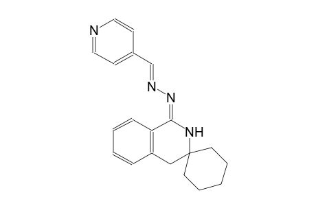 (E)-1'-((E)-(pyridin-4-ylmethylene)hydrazono)-2',4'-dihydro-1'H-spiro[cyclohexane-1,3'-isoquinoline]