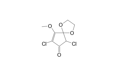 1,4-dioxaspiro[4.4]non-8-en-7-one, 6,8-dichloro-9-methoxy-