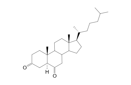 Cholestane-3,6-dione, (5.alpha.)-