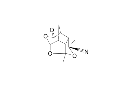 3.beta.,5-Dimethyl-3-.alpha.-cyano-10-oxo-4,9,12-trioxatetracyclo[5.3.1.1(5,8).0(2,6)]dodecane