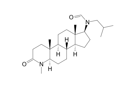 N-[(1S,3aS,3bR,5aR,9aR,9bS,11aS)-6,9a,11a-trimethyl-7-oxidanylidene-2,3,3a,3b,4,5,5a,8,9,9b,10,11-dodecahydro-1H-indeno[5,4-f]quinolin-1-yl]-N-(2-methylpropyl)methanamide