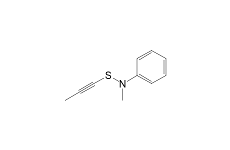 N-Methyl-N-(1-propynylthio)benzenamine
