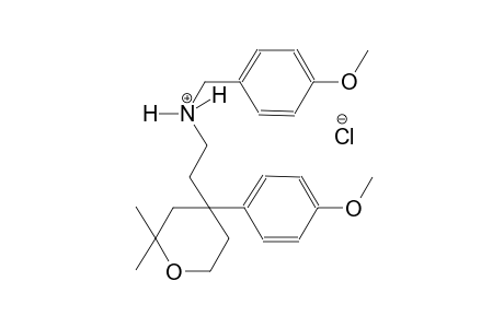 2H-pyran-4-ethanaminium, tetrahydro-4-(4-methoxyphenyl)-N-[(4-methoxyphenyl)methyl]-2,2-dimethyl-, chloride