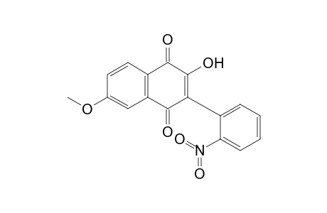 2-Hydroxy-6-methoxy-3-(2-nitrophenyl)-1,4-naphthoquinone