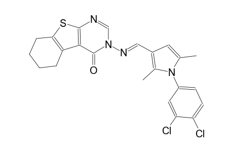3-({(E)-[1-(3,4-dichlorophenyl)-2,5-dimethyl-1H-pyrrol-3-yl]methylidene}amino)-5,6,7,8-tetrahydro[1]benzothieno[2,3-d]pyrimidin-4(3H)-one