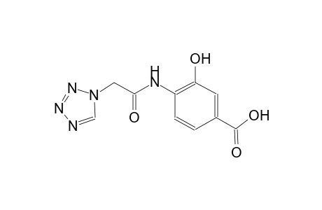 3-hydroxy-4-[(1H-tetraazol-1-ylacetyl)amino]benzoic acid