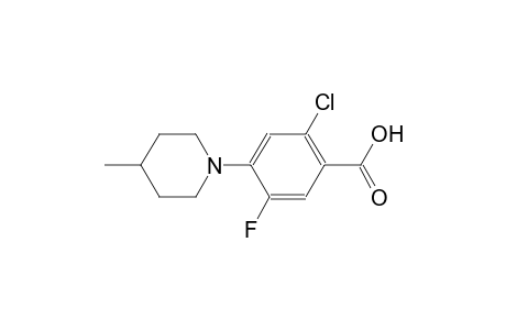 2-chloro-5-fluoro-4-(4-methyl-1-piperidinyl)benzoic acid