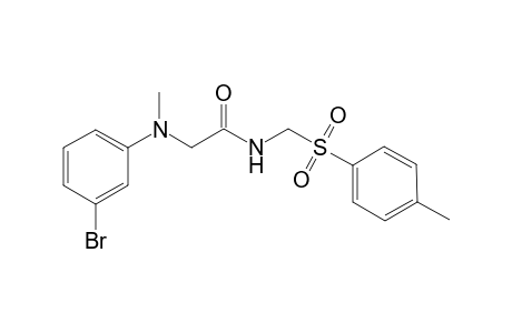2-((3-bromophenyl)(methyl)amino)-N-(tosylmethyl)acetamide