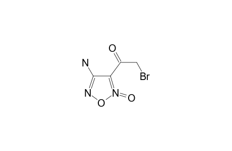 1-(4-amino-2-oxido-furazan-2-ium-3-yl)-2-bromo-ethanone