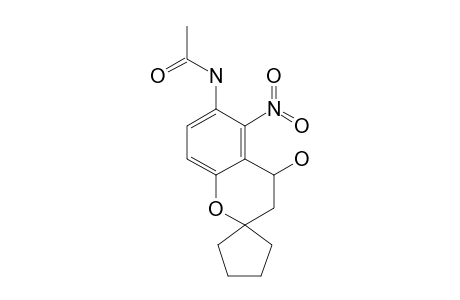 (+/-)-3',4'-DIHYDRO-4'-HYDROXY-5'-NITROSPIRO-[CYCLOPENTANE-1,2'-(2'H)-[1]-BENZOPYRAN]-6'-ACETAMIDE