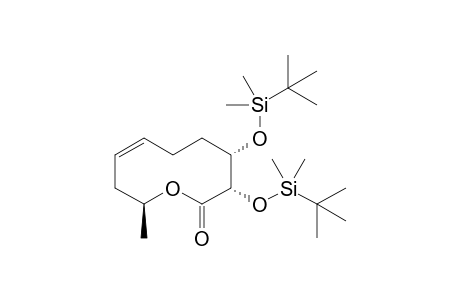(3S,4S,7Z,10S)-3,4-bis[(1',1'-Dimethylethyl)dimethylsilyloxy]-3,4,5,6,9,10-hexahydro-10-methyl-2H-oxecin-2-one