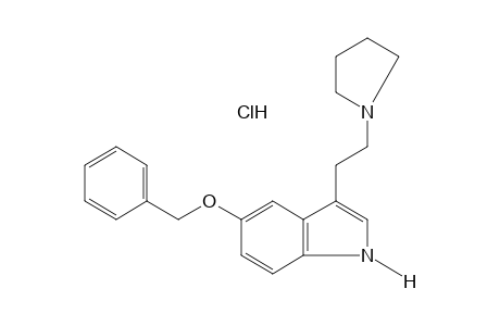 5-(BENZYLOXY)-3-[2-(1-PYRROLIDINYL)ETHYL]INDOLE, HYDROCHLORIDE