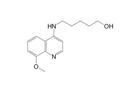 5-[(8-methoxy-4-quinolyl)amino]-1-pentanol