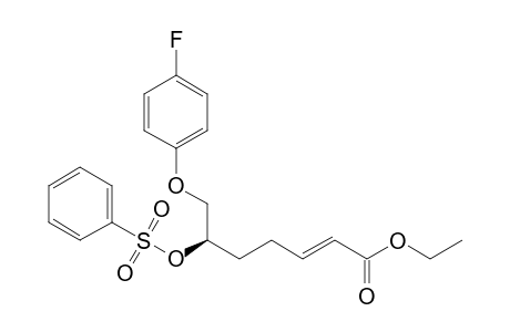 (E,6R)-6-(benzenesulfonyloxy)-7-(4-fluorophenoxy)-2-heptenoic acid ethyl ester