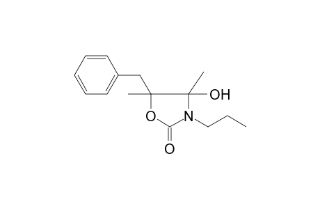 2(3H)-Oxazolone, dihydro-4-hydroxy-4,5-dimethyl-5-(phenylmethyl)-3-propyl-