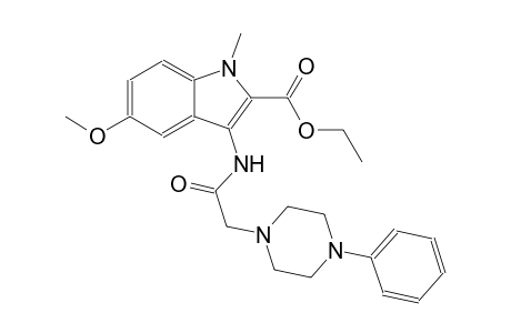 ethyl 5-methoxy-1-methyl-3-{[(4-phenyl-1-piperazinyl)acetyl]amino}-1H-indole-2-carboxylate