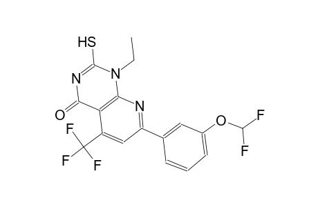 pyrido[2,3-d]pyrimidin-4(1H)-one, 7-[3-(difluoromethoxy)phenyl]-1-ethyl-2-mercapto-5-(trifluoromethyl)-