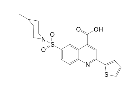 6-(4-Methyl-piperidine-1-sulfonyl)-2-thiophen-2-yl-quinoline-4-carboxylic acid