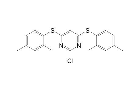 2-chloranyl-4,6-bis[(2,4-dimethylphenyl)sulfanyl]pyrimidine