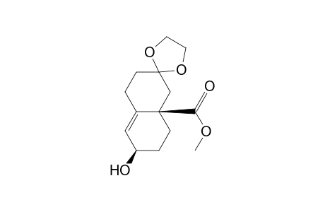 (3.alpha.,8a.alpha.)-1,2,3,5,6,7,8,8a-Octahydro-8a.beta.-carbomethoxy-7,7-ethylenedioxy-3.beta.-hydroxynaphthalene