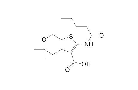 5,5-dimethyl-2-(pentanoylamino)-4,7-dihydro-5H-thieno[2,3-c]pyran-3-carboxylic acid