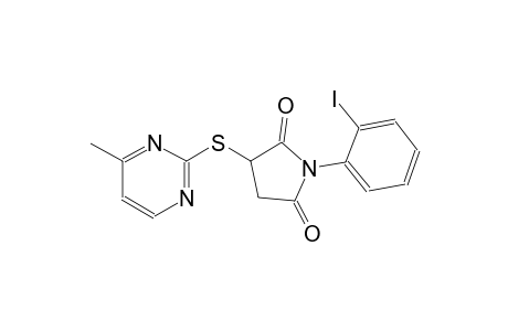 1-(2-iodophenyl)-3-[(4-methyl-2-pyrimidinyl)sulfanyl]-2,5-pyrrolidinedione