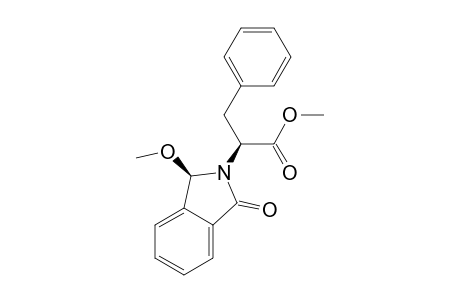 Methyl (2S,3'R)-2-(2,3-dihydro-3-methoxy-1-oxo-1H-isoindol-2-yl)-3-phenyl-propanoate