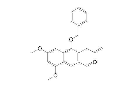 4-(Benzyloxy)-3-allyl-6,8-dimethoxy-2-naphthaldehyde