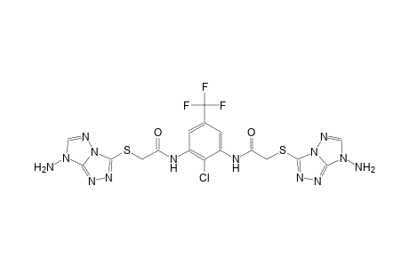acetamide, 2-[(7-amino-7H-[1,2,4]triazolo[4,3-b][1,2,4]triazol-3-yl)thio]-N-[3-[[2-[(7-amino-7H-[1,2,4]triazolo[4,3-b][1,2,4]triazol-3-yl)thio]acetyl]amino]-2-chloro-5-(trifluoromethyl)phenyl]-