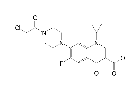 7-[4-(2-CHLOROACETYL)-PIPERAZIN-1-YL]-1-CYCLOPROPYL-6-FLUORO-1,4-DIHYDRO-4-OXOQUINOLINE-3-CARBOXYLIC-ACID