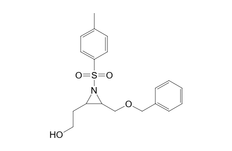 N-Tosyl-2-benzoylmethyl-3-(2-hydroxyethyl)aziridine