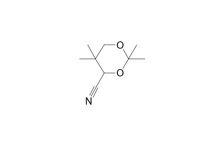 2,2,5,5-tetramethyl-1,3-dioxane-4-carbonitrile