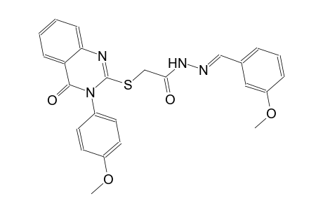 N'-[(E)-(3-methoxyphenyl)methylidene]-2-{[3-(4-methoxyphenyl)-4-oxo-3,4-dihydro-2-quinazolinyl]sulfanyl}acetohydrazide