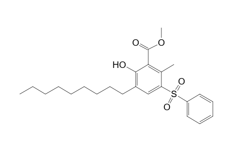 Methyl 3-nonyl-2-hydroxy-6-methyl-5-(phenylsulfonyl)benzoate