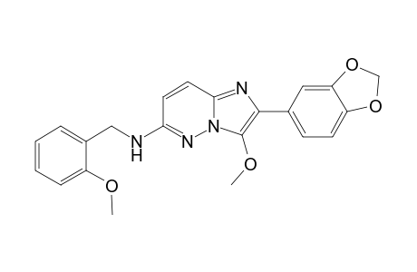 2-(1,3-benzodioxol-5-yl)-3-methoxy-N-[(2-methoxyphenyl)methyl]-6-imidazo[1,2-b]pyridazinamine