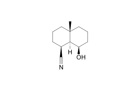 (1S*,2S*,6R*,10R*)-6-Methyl-10-hydroxybicyclo[4.4.0]decan-2-carbonitrile