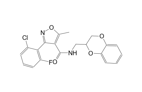 4-isoxazolecarboxamide, 3-(2-chloro-6-fluorophenyl)-N-[(2,3-dihydro-1,4-benzodioxin-2-yl)methyl]-5-methyl-