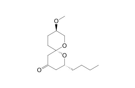 (2R,6S,9R)-2-Butyl-9-methoxy-1,7-dioxaspiro[5.5]undecan-4-one