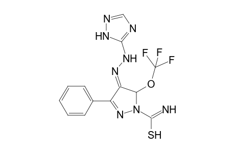 5-(5-Hydroxy-3-phenyl-1-thiocarboxamide-5-trifluoromethyl-2(Z)-pyrazoline-4-ylhydrazono]-1H-1,2,4-triazole
