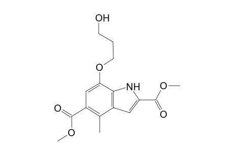 7-(3-hydroxypropoxy)-4-methyl-1H-indole-2,5-dicarboxylic acid dimethyl ester