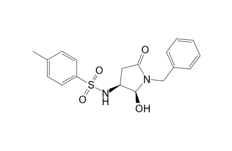 (cis)-1-Benzyl-5-hydroxy-4-[(p-toluenesulfonyl)amino]-2-pyrrolidinone
