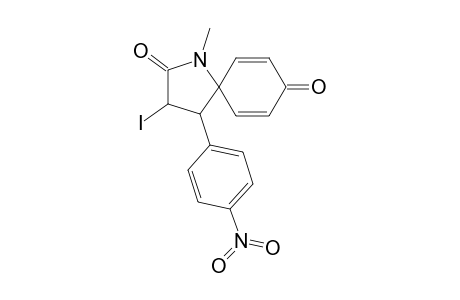 3-Iodo-1-methyl-4-(4-nitrophenyl)-1-azaspiro[4.5]deca-6,9-diene-2,8-dione